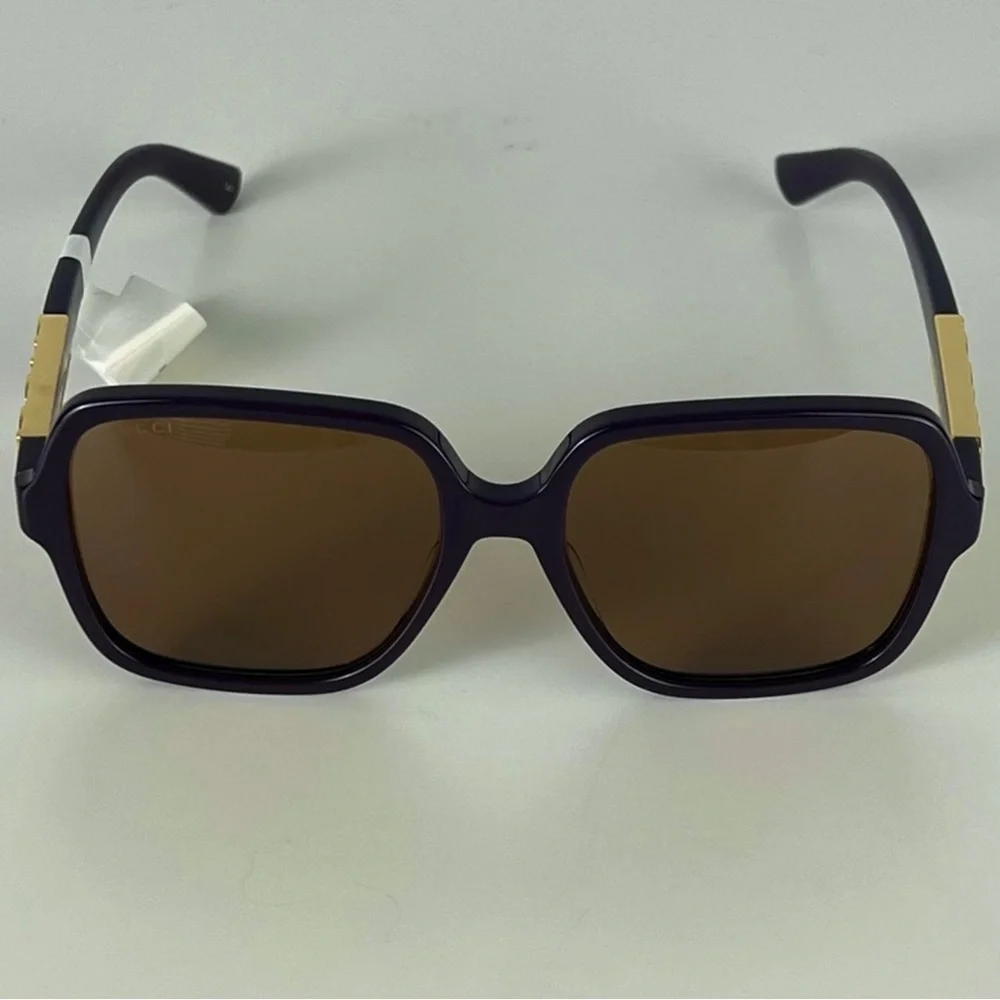 NEW GUCCI AUTHENTIC DESIGNER SQUARE SUNGLASSES - Picture 4 of 10